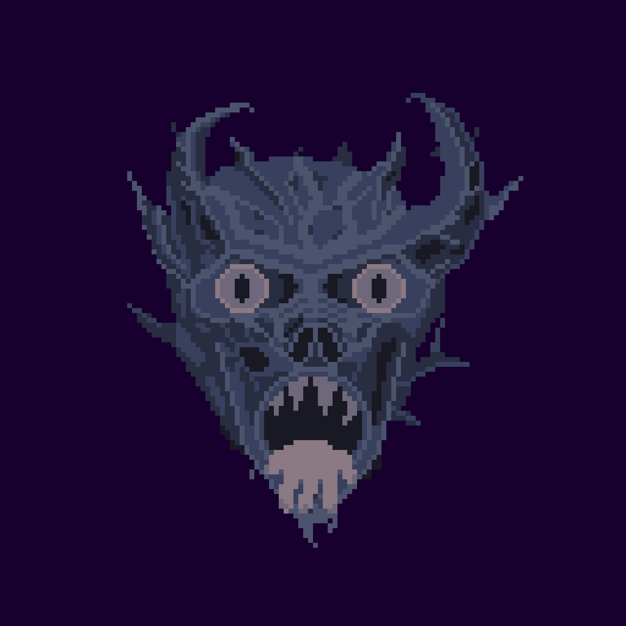 Pixel art demon