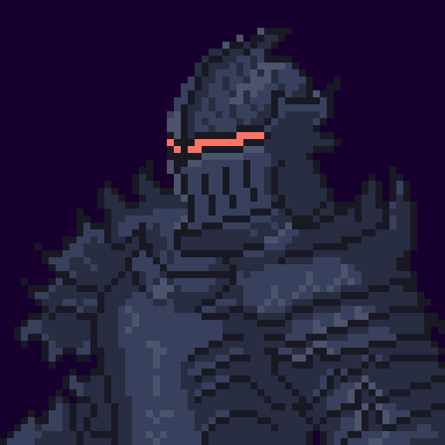 Pixel art knight