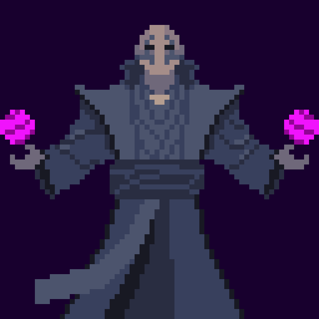 Pixel art necromancer